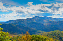 Blue Ridge Mountains, North Carolina. Early Autumn