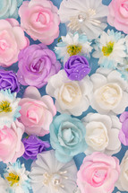 Bed of Flowers flay layer background