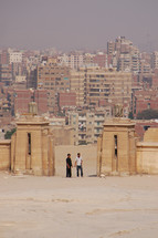gates to a city in Egypt 