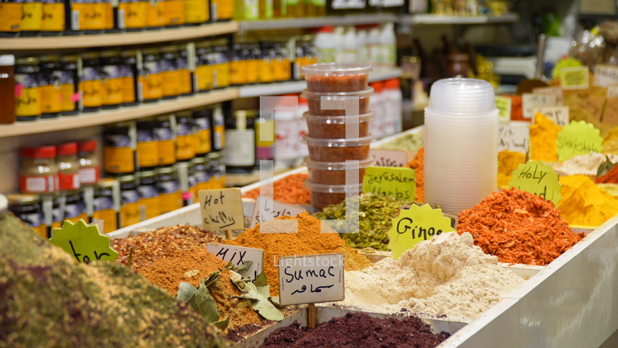 Spice Market in Jerusalem
