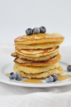 blueberries and pancakes 