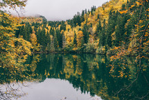 Lake in the autumn forest