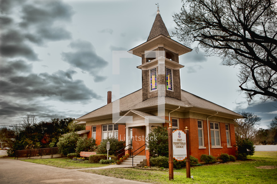 Historical brick Presbyterian Church