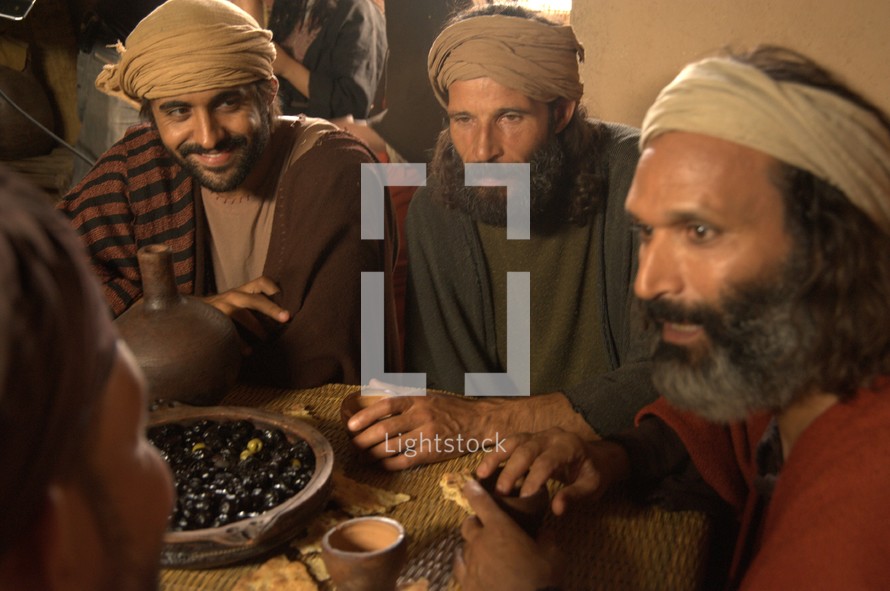 Jesus Eats with His Disciples