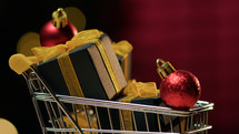 Shopping decorations for Christmas holidays