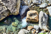 tide pool and rocks 