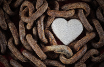 chain around a heart 