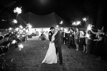 bride and groom dancing their first dance as husband and wife 