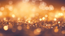 Closeup of muted gold bokeh background. 