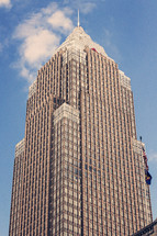 tall skyscraper and blue sky 