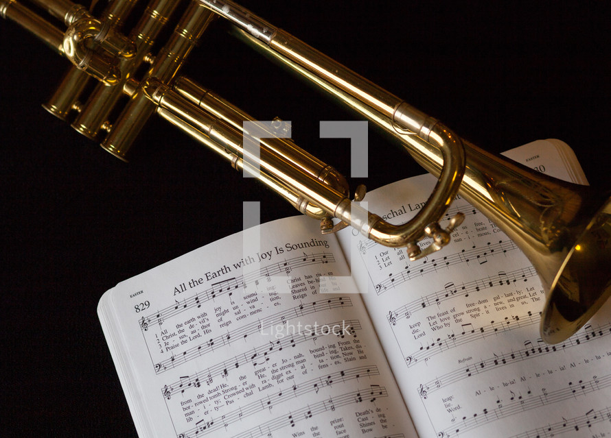 trumpet and Easter hymn