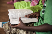 boy child reading the Bible