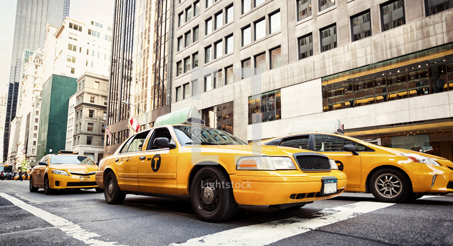 yellow cab's in NYC
