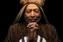 a praying wiseman 