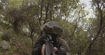 Weapon GoPro POV footage of a squad of Israeli commando soldiers during combat