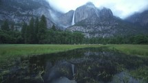 Cook's Meadow Loop with views of Yosemite Falls, Half Dome, Sentinel Rock, and Royal Arches from the center of Valley