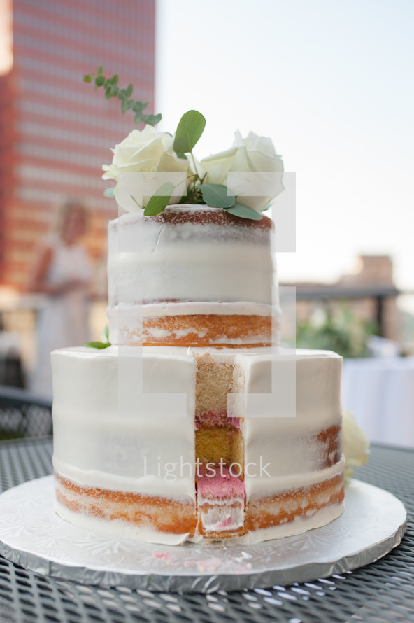 Wedding Cake with Cityscape