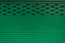 green garage door background 