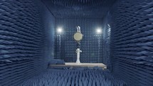 Testing a of a Radar in an anechoic chamber