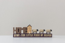 Home our little piece of heaven sign 