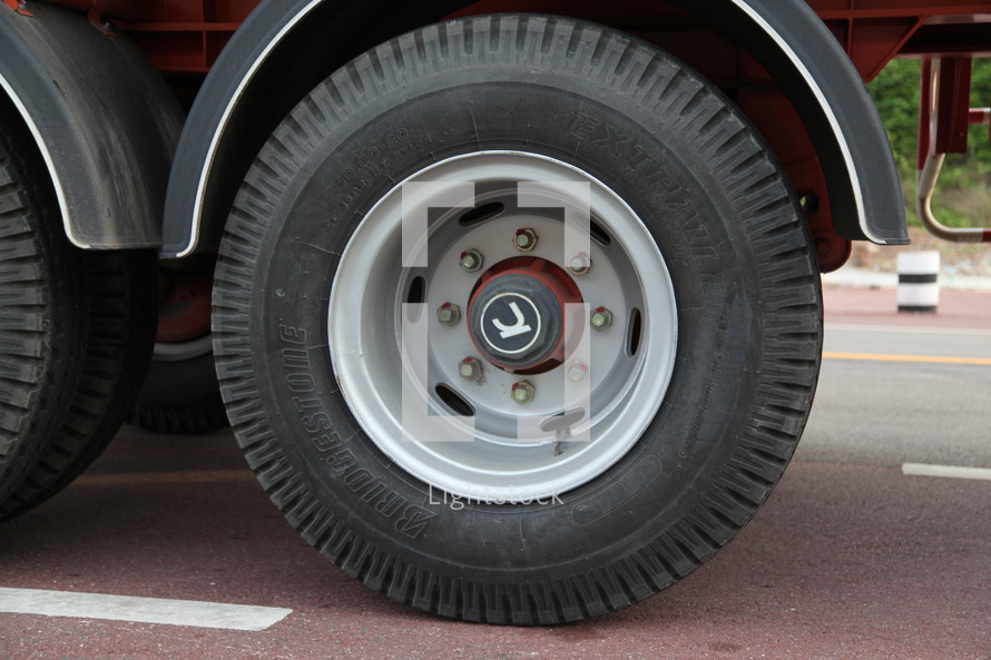 wheels on a truck 