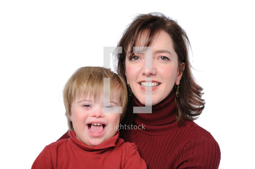 mother and son with down syndrome 
