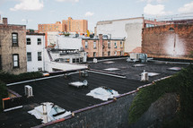 roofs of city buildings