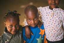 portrait of young children in Kenya 