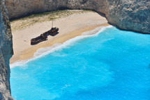 Famous shipwreck bay, Navagio beach, Zakynthos island, Greece