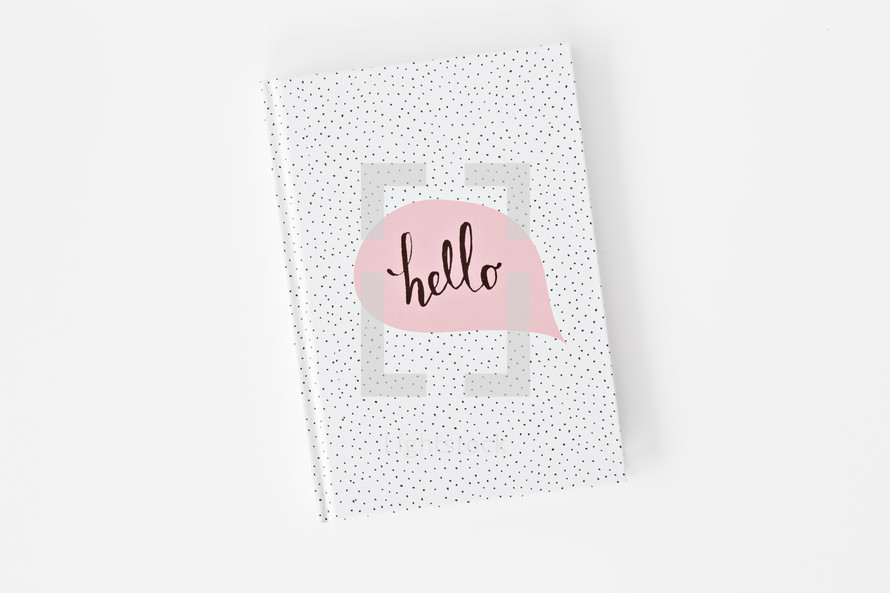 hello journal cover 