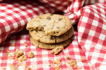 cookies on a picnic blanket 