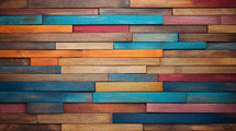 Colorful wood background texture. 