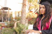 female African American graduate 