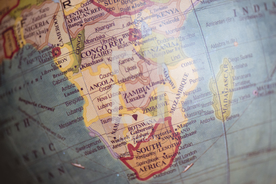 Africa on a Globe 
