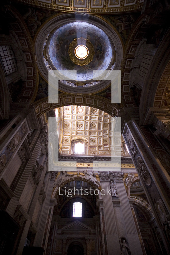 sunlight through a Cathedral dome