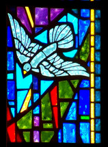 One of my favorite verses is found in Luke 3:22 when it describes the Holy Spirit descending from Heaven like a Dove after Jesus was baptized. There is a stained glass window in my church that illustrates this verse and it always brings me great joy and peace to see it. When I think of the Holy Spirit, I think of peace, comfort and assurance that keeps us company and abides with us. "and the Holy Spirit descended on him in bodily form like a dove. And a voice came from heaven: "You are my Son, whom I love; with you I am well pleased. - Luke 3:22. 