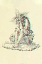 Jesus Man of Sorrows illustration - 3D capable 