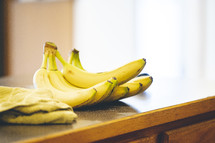 bananas on a countertop 