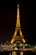 Eiffel Tower at night 
