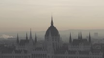 Budapest, Hungary - Hungarian Parliament Building Landmark Popular Tourist Destination - Gothic Revival style Renaissance Revival Architecture Dome