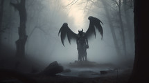 Demon in Foggy Forest