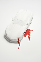 a bleeding sports car 