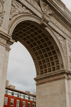 View of the arch in Washington Square Park