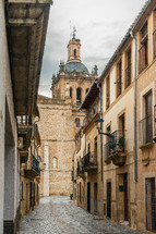 old street in Coria, Caceres, Extremadura, Spain