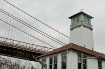 Lighthouse in Brooklyn on a cloudy day