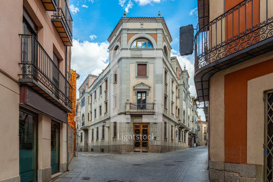 old street, Avila, Castilla y Leon, Spain