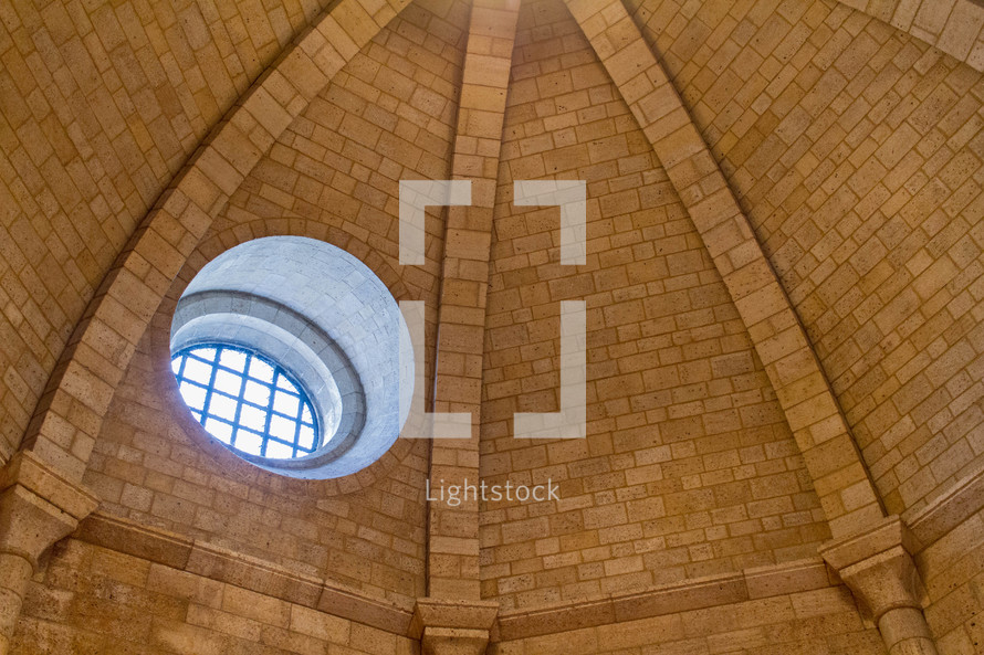 brick dome ceiling at the Cloisters