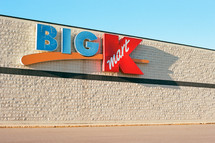 A Big K-mart sign, shot on film.