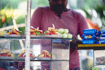 Fruit stand in Kolkata, India.