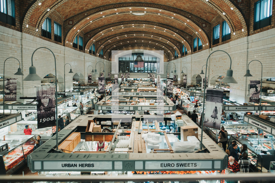 an indoor market 